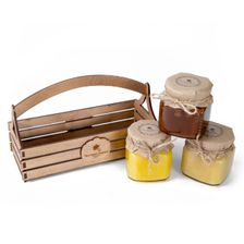 Набор с натуральным мёдом "Ящик"